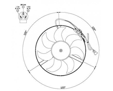 Cooling fan 47527 NRF, Image 3
