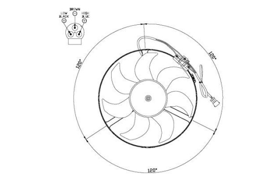 Cooling fan 47527 NRF, Image 3