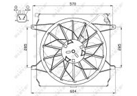 Cooling fan 47529 NRF
