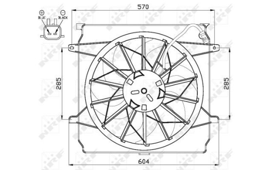 Cooling fan 47529 NRF
