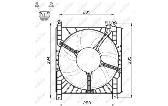 Cooling fan 47532 NRF, Image 3