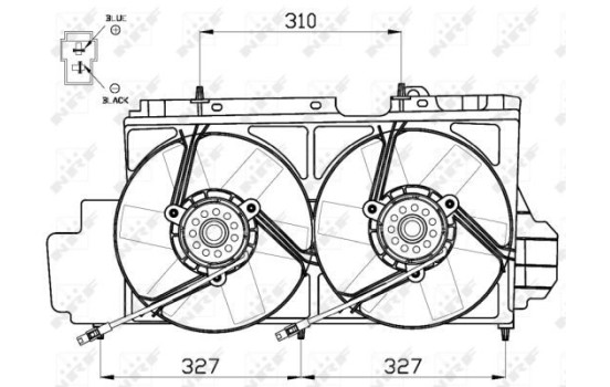 Cooling fan 47538 NRF, Image 2