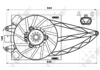 Cooling fan 47541 NRF