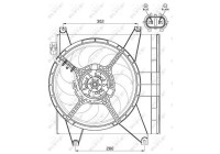 Cooling fan 47547 NRF