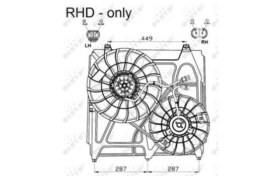 Cooling fan 47549 NRF, Image 4