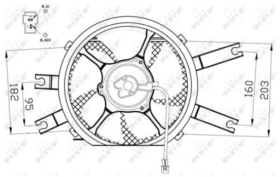 Cooling fan 47554 NRF