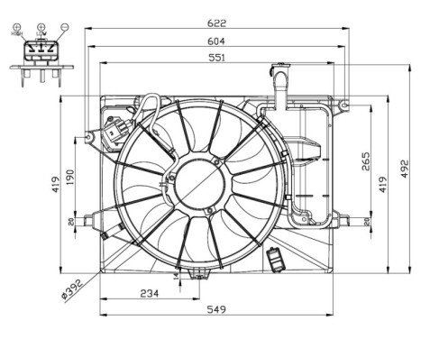 Cooling fan 47558 NRF, Image 2