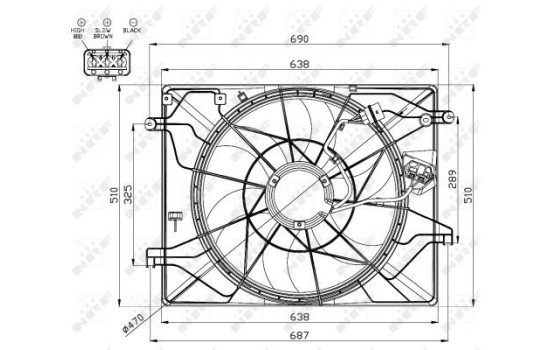Cooling fan 47560 NRF, Image 4