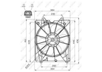 Cooling fan 47563 NRF