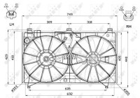 Cooling fan 47566 NRF