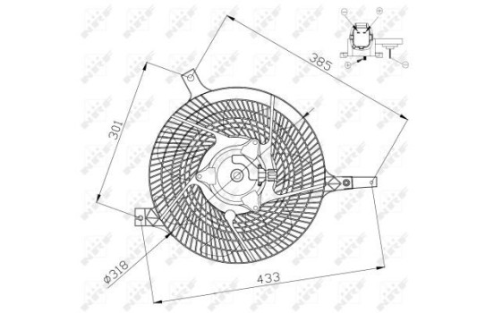 Cooling fan 47572 NRF, Image 2