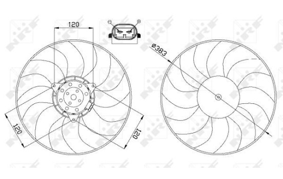 Cooling fan 47666 NRF