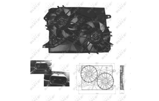 Cooling fan 47674 NRF