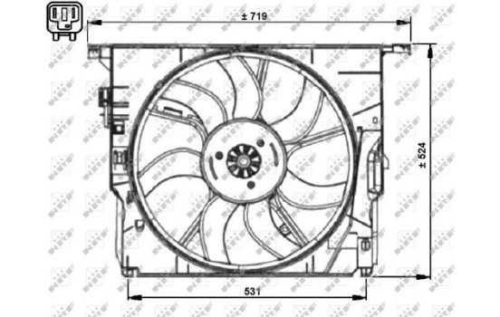 Cooling fan 47727 NRF, Image 2