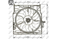 Cooling fan 47734 NRF