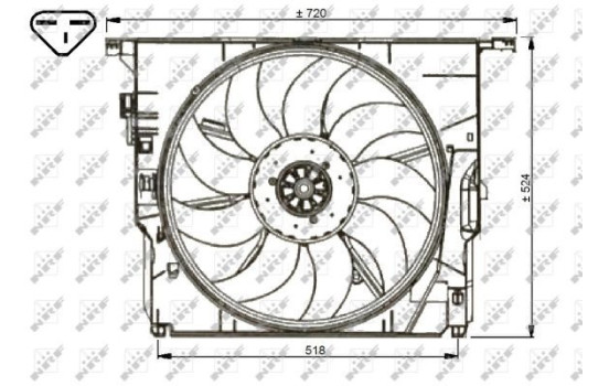 Cooling fan 47739 NRF, Image 2