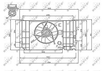 Cooling fan 47740 NRF