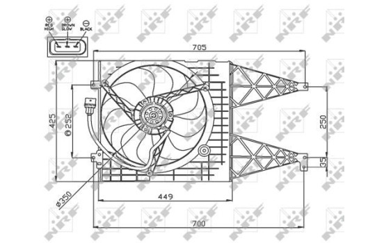 Cooling fan 47744 NRF, Image 2