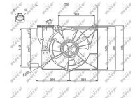 Cooling fan 47746 NRF