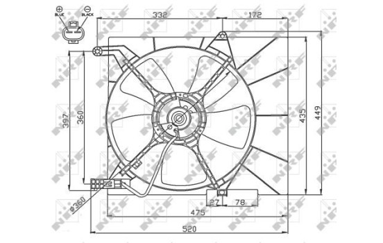 Cooling fan 47751 NRF, Image 2