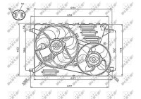 Cooling fan 47754 NRF