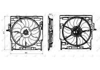 Cooling fan 47845 NRF