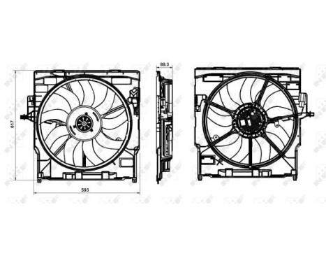 Cooling fan 47845 NRF