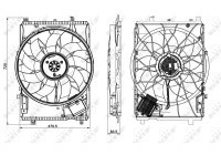 Cooling fan 47853 NRF