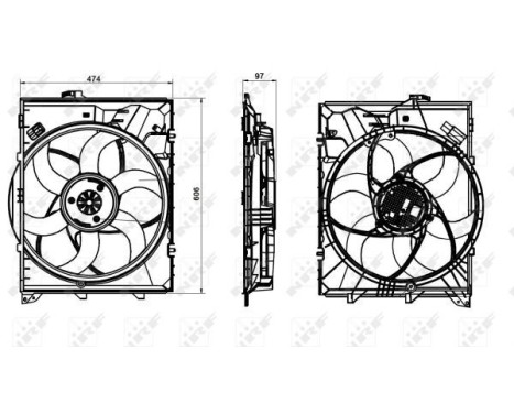 Cooling fan 47862 NRF