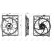 Cooling fan 47862 NRF