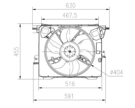 Cooling fan 47899 NRF, Image 3