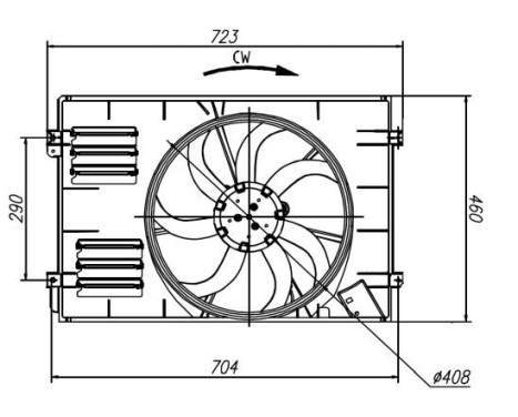 Cooling fan 47925 NRF