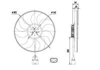 Cooling fan 47926 NRF