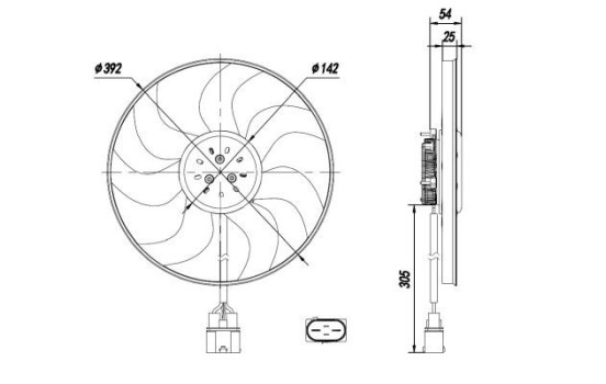 Cooling fan 47926 NRF, Image 4