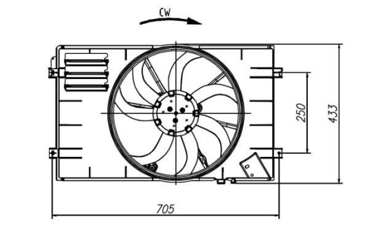 Cooling fan 47927 NRF