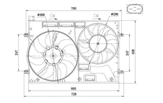 Cooling fan 47928 NRF, Image 3