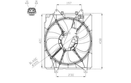 Cooling fan 47934 NRF, Image 2
