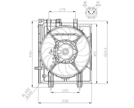 Cooling fan 47936 NRF, Image 3