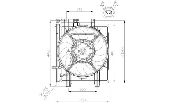 Cooling fan 47936 NRF, Image 3