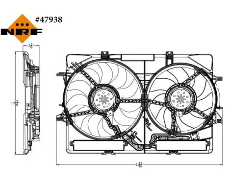 Cooling fan 47938 NRF