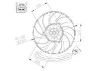 Cooling fan 47946 NRF