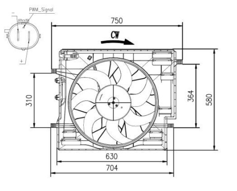 Cooling fan 47967 NRF, Image 4