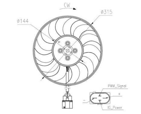 Cooling fan 47970 NRF, Image 4
