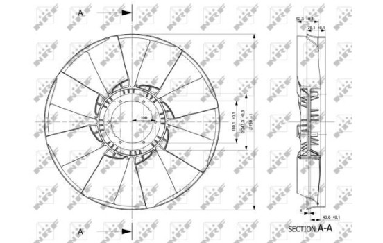 Cooling fan 49801 NRF