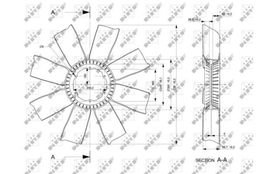 Cooling fan 49804 NRF