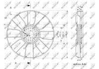 Cooling fan 49807 NRF