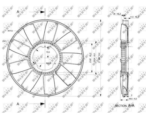 Cooling fan 49810 NRF, Image 2