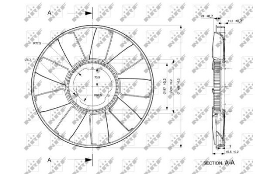 Cooling fan 49810 NRF, Image 2