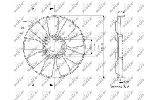 Cooling fan 49813 NRF