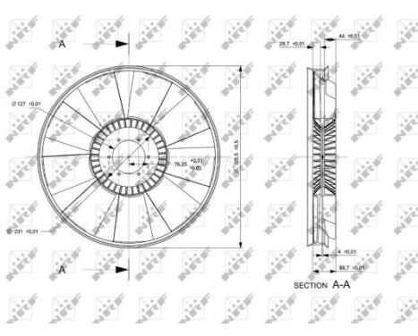 Cooling fan 49826 NRF